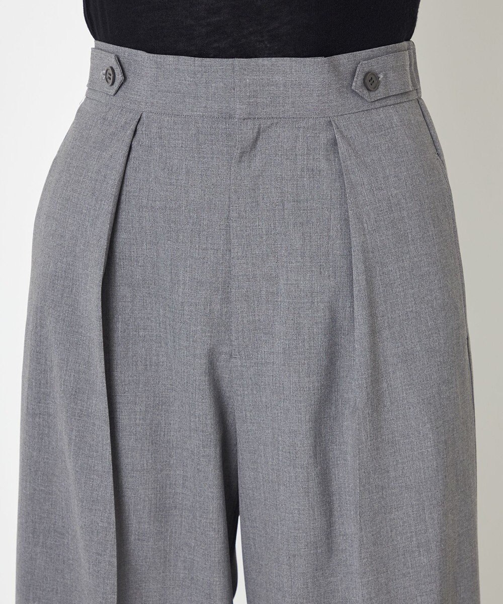 NAVE 【ReNAVE】ウォッシャブルツイル ワイドタックパンツ 