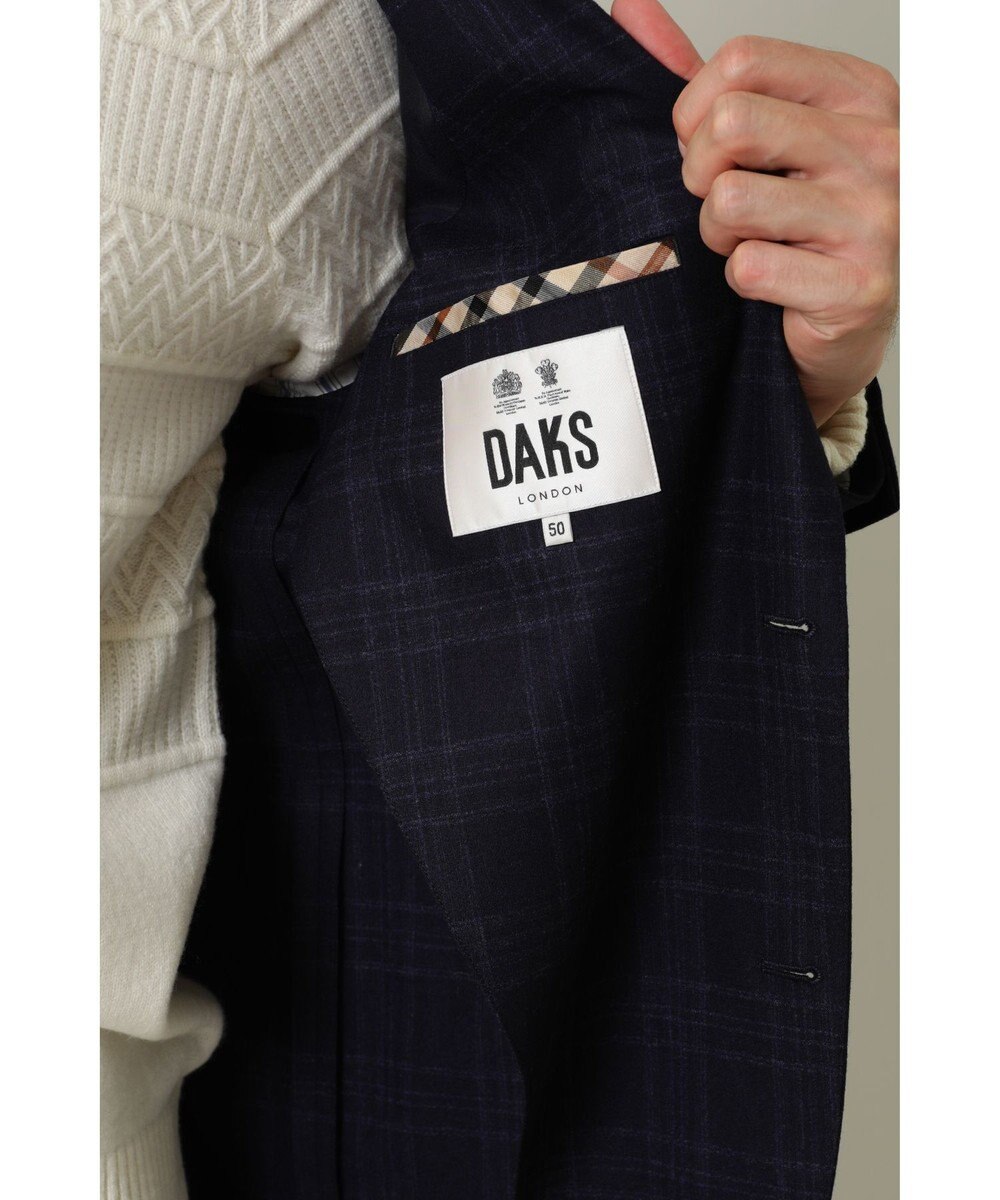 DAKS フランネルチェックジャケット 