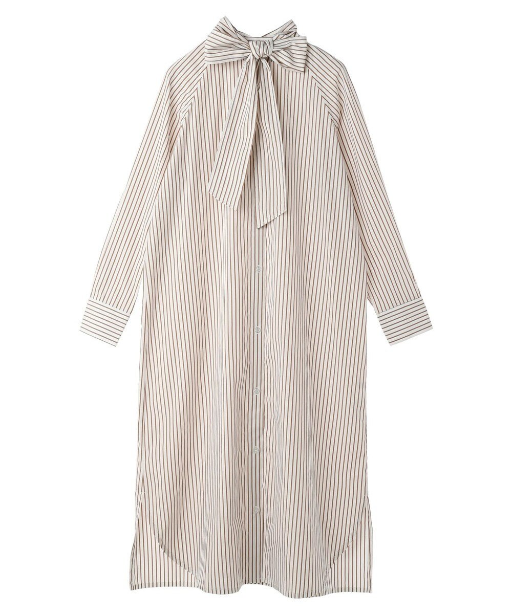 earth music&ecology ボウタイシャツワンピース 