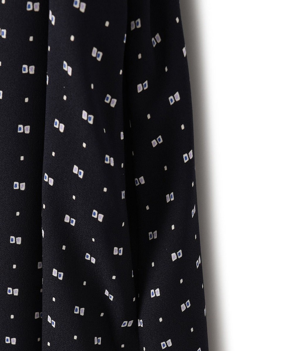 23区 L スクエアドット プリント ワンピース 