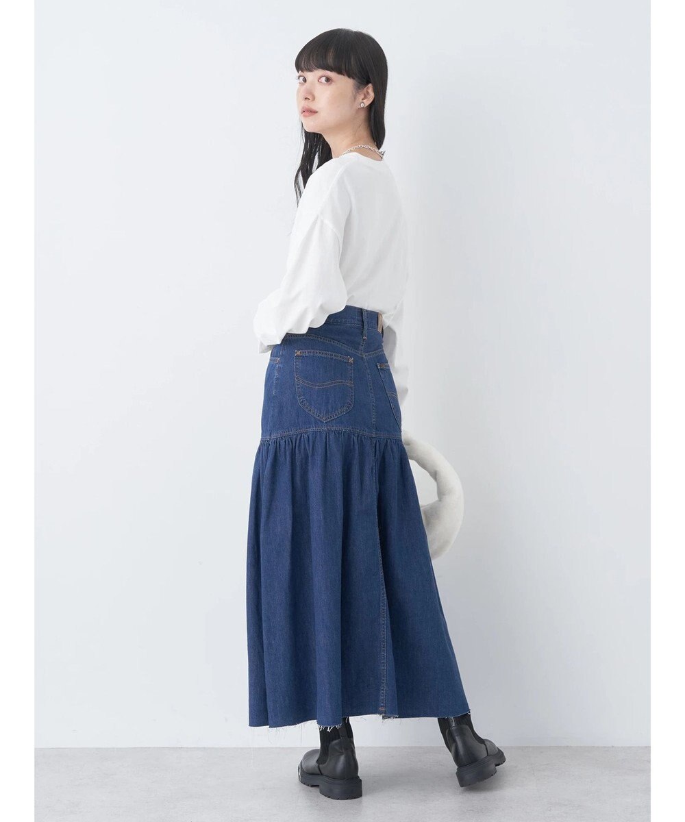 earth music&ecology Ｌｅｅ×ｅ．ｍ．ａ．ｅ．デニムフリルスカート 