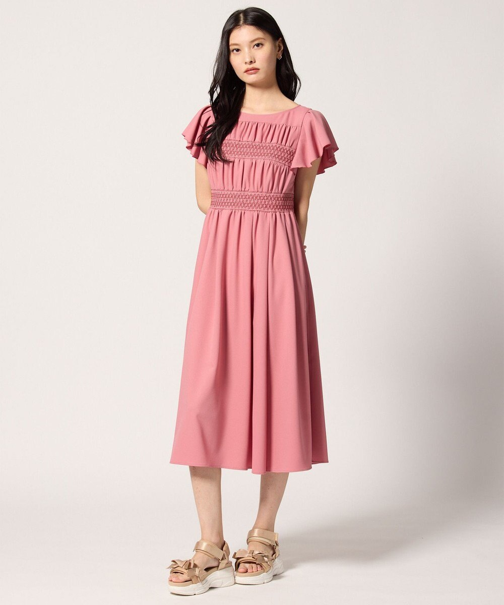 TOCCA 【洗える・接触冷感・UVカット・消臭】SMOCKING EMBROIDERY ドレス 