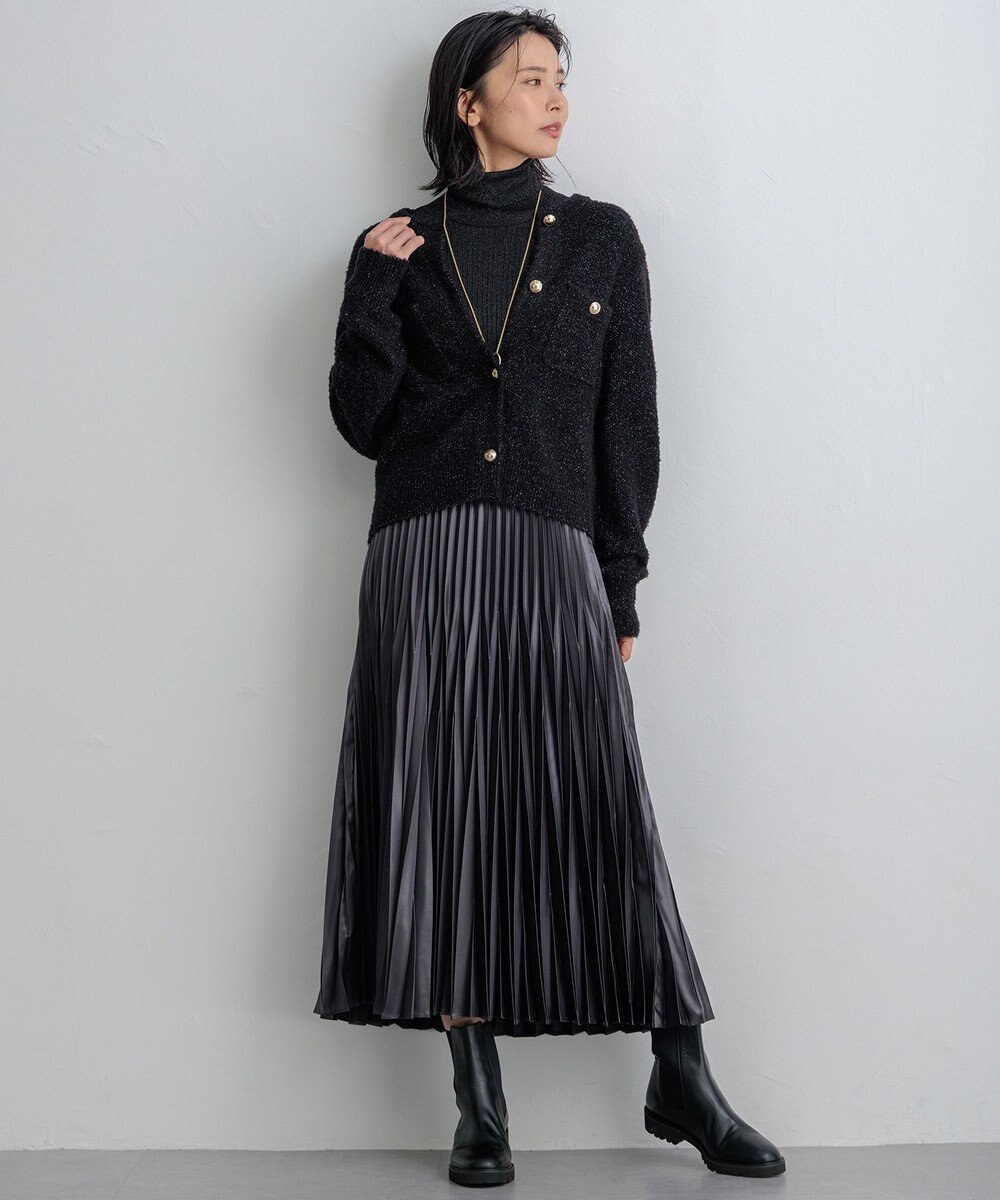 23区 【洗える】シアーラメタートル ニット 