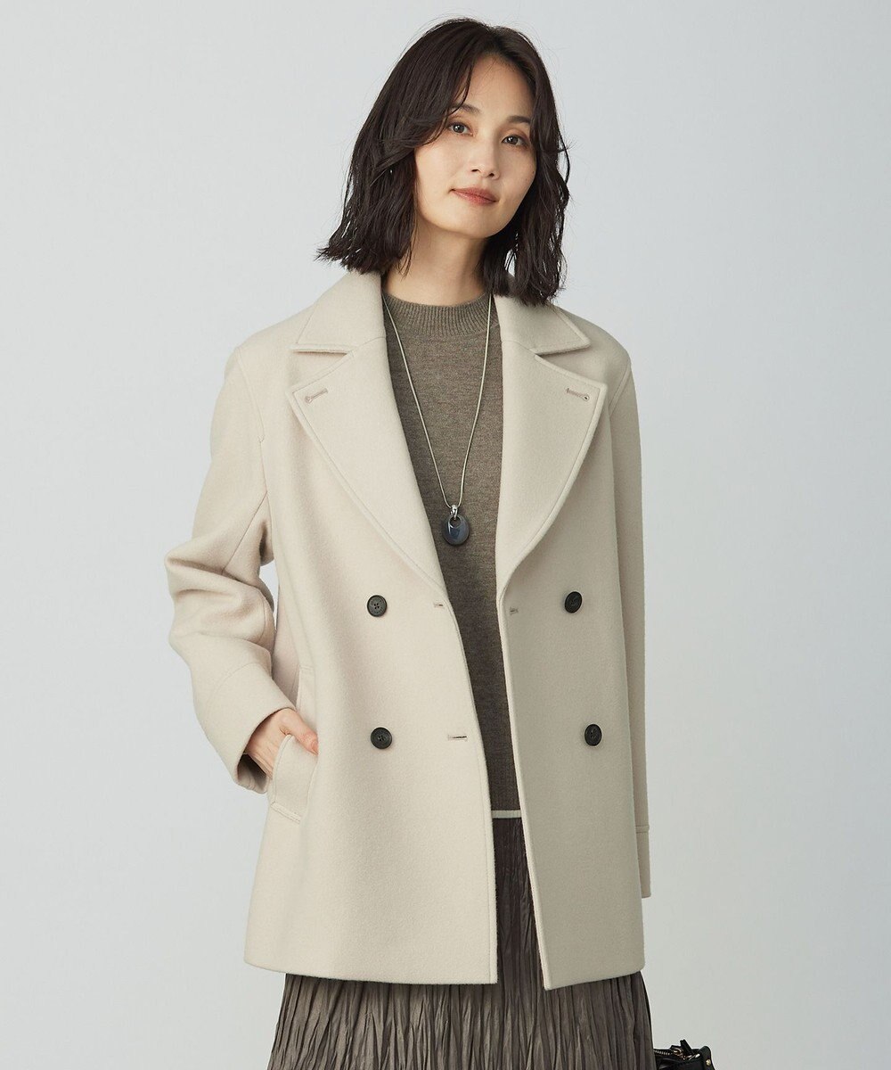 J.PRESS LADIES 【WEB限定カラーあり】Jackal ソフトメルトン Pコート 