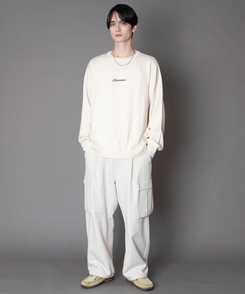 WEGO アクセ付きワンポイントニットプルオーバー（LS） 