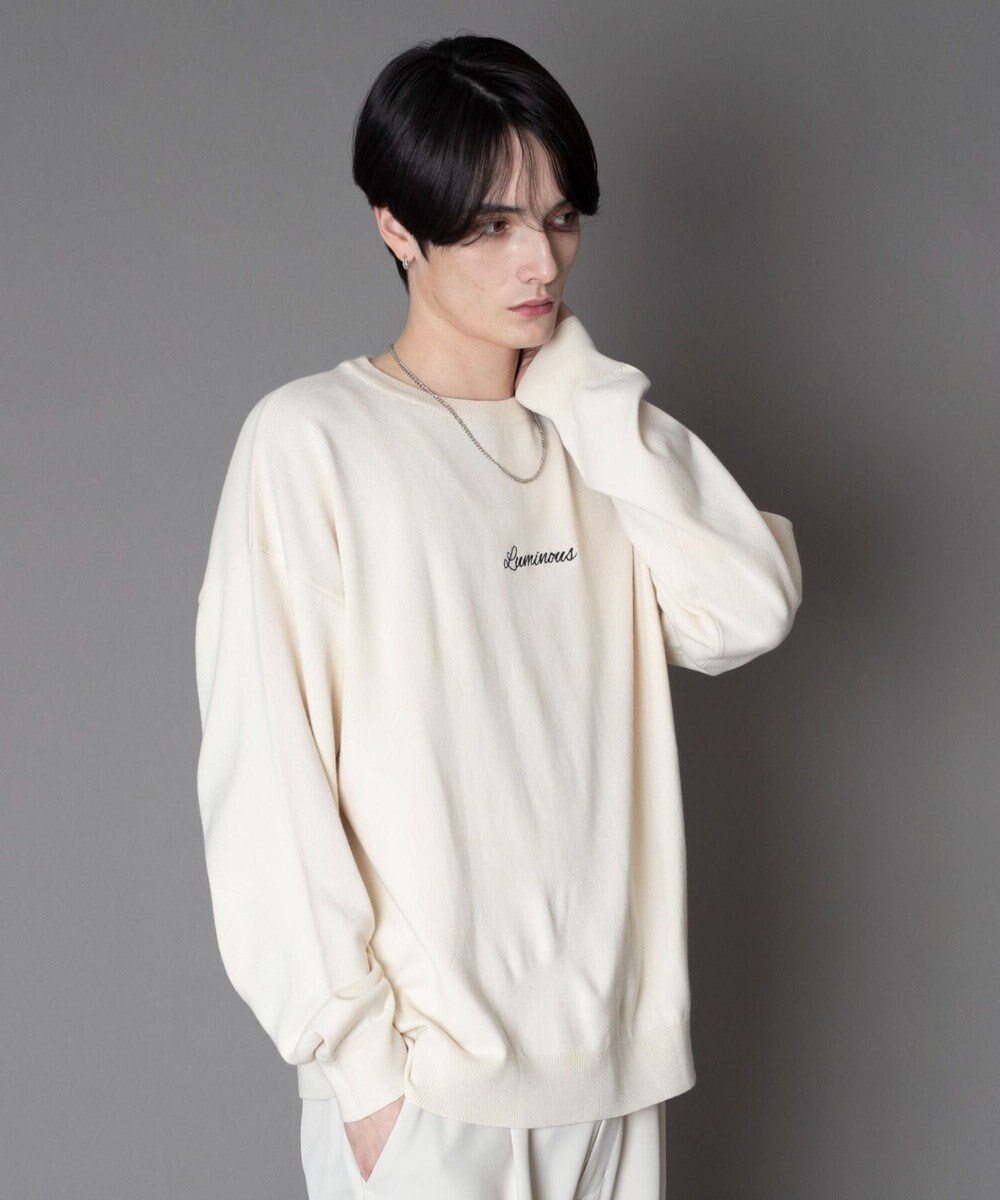 WEGO アクセ付きワンポイントニットプルオーバー（LS） 