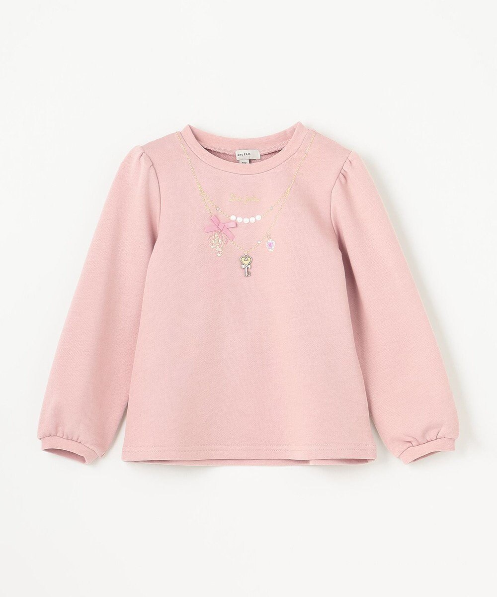 ANY KIDS 【らくっトレーナー】裏毛 ネックレス トレーナー 