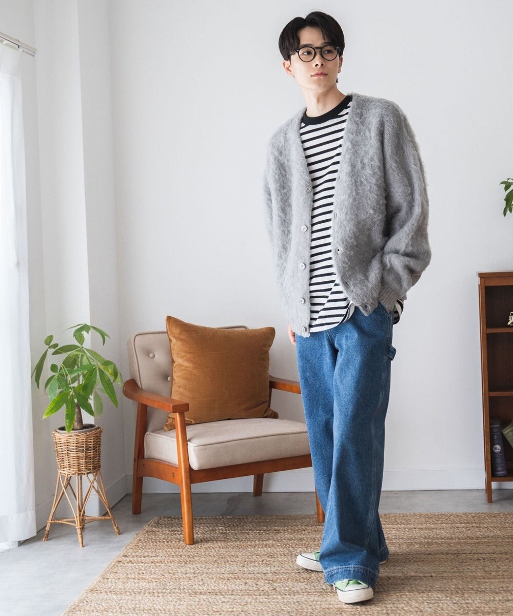 WEGO モヘアライクBIGカーディガン 