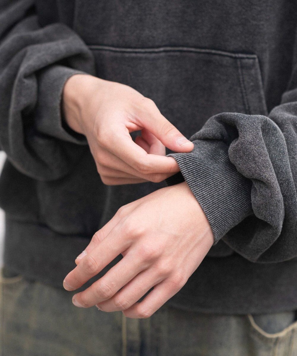 WEGO ショートグラフィックプルパーカー 