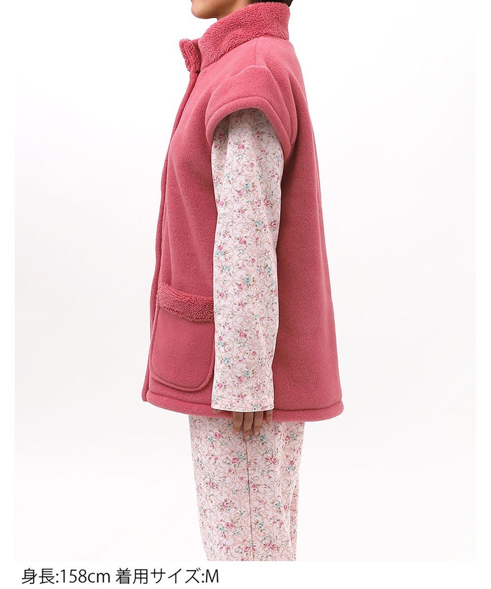 Wing ベスト フリース素材 あったか 冬 3分袖 レディース EX2071 ウイング／ワコール 