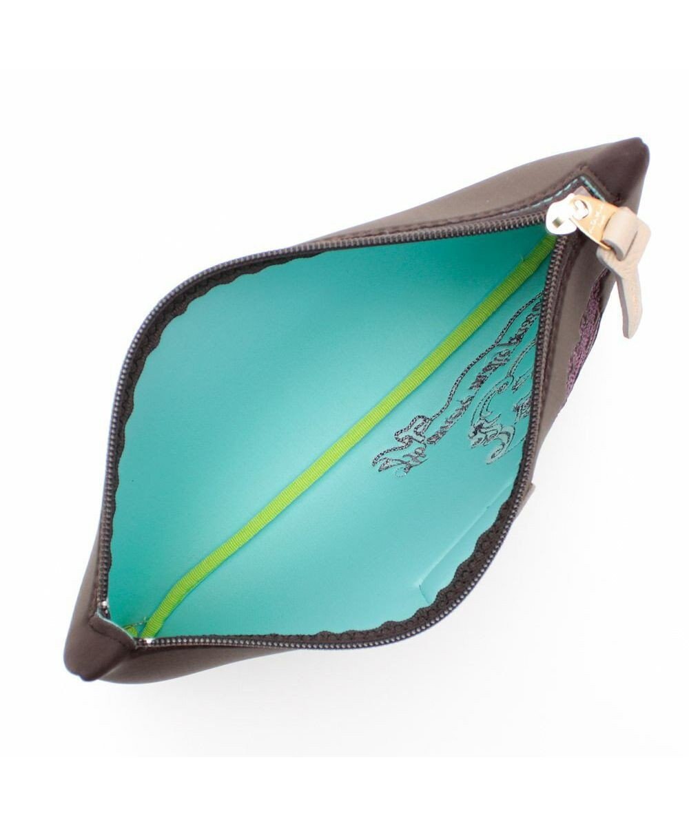 A.D.M.J. 【魔法の様に軽い】マジックライト/イタリアンファブリックステッチ刺しゅうフラットポーチ2セット(S・M) 