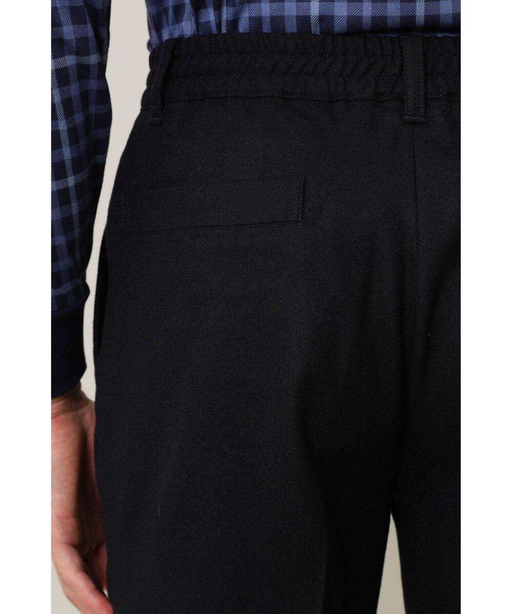 DAKS ウールストレッチフランネルパンツ 