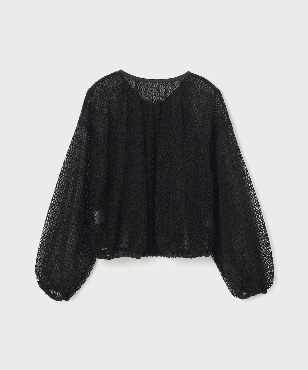 GRACE CONTINENTAL メッシュギャザーブルゾン 