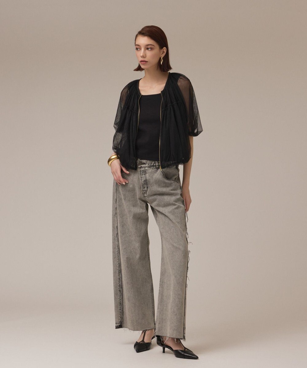 GRACE CONTINENTAL チュールシアーブルゾン 