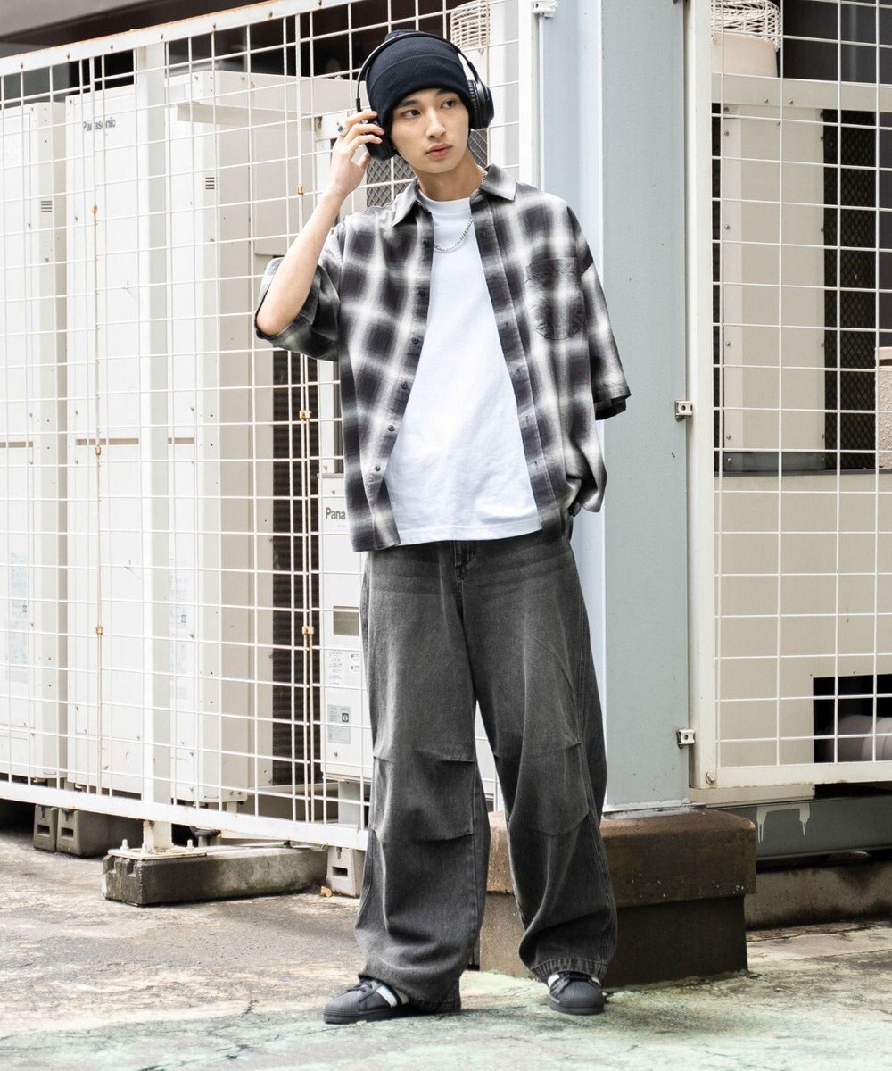 WEGO デニムパラシュートパンツ 