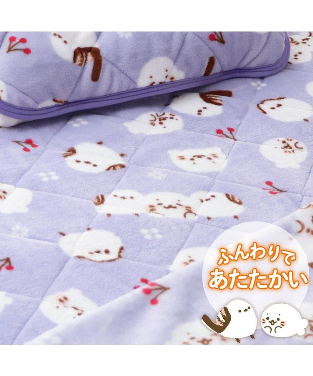 Mother garden しろたん 敷パッド 《シマエナガ》 100×200cm 