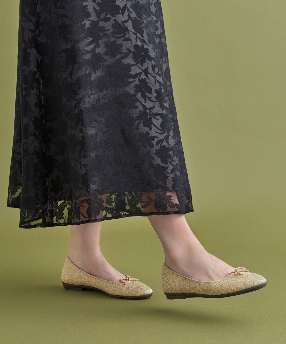 steppi 【洗える/撥水】ラウンド バレエ パンプス 