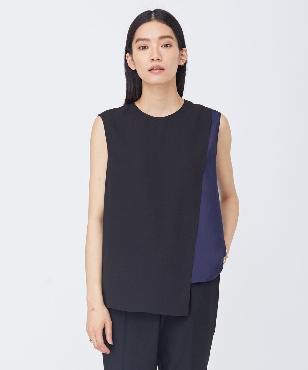 ICB 【Saki Tanakaさんコラボ】コラボプリント ノースリーブブラウス 