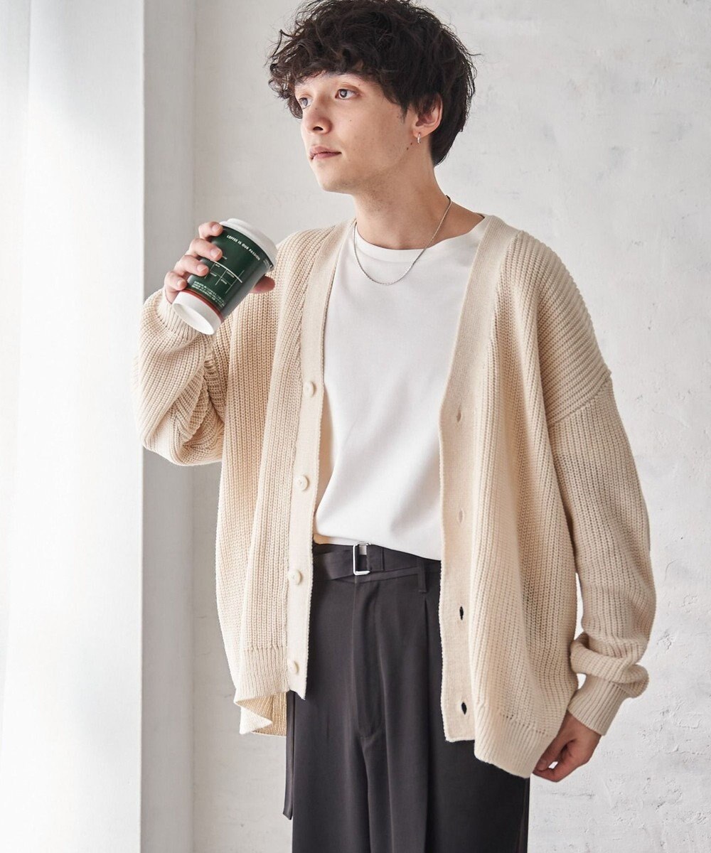 WEGO オーバーフィットカーディガン 