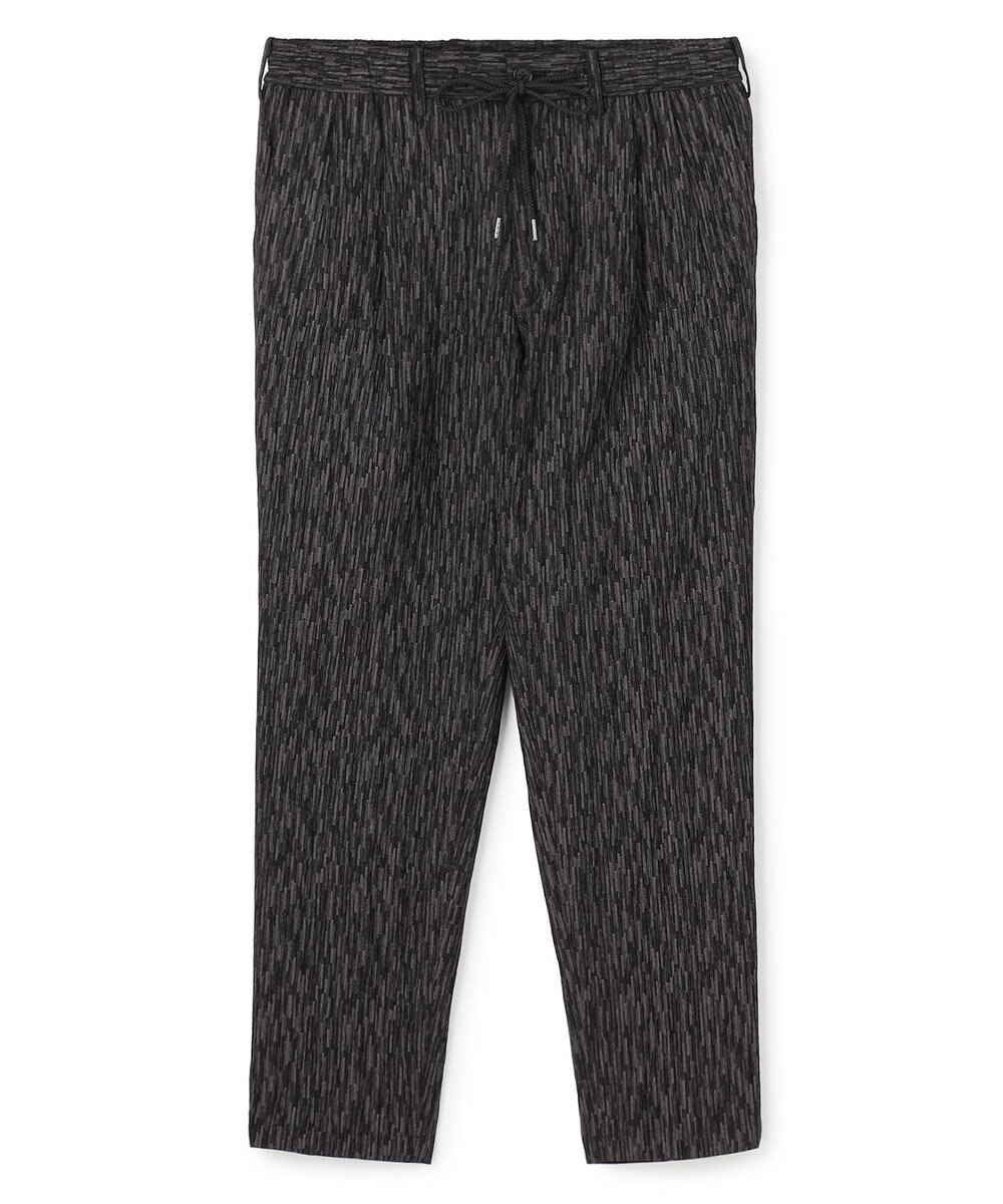 JOSEPH HOMME 【新素材】ブラッシュストロークジャガード　　ドロスト付タック入りテーパードパンツ / PEGG TUCK 