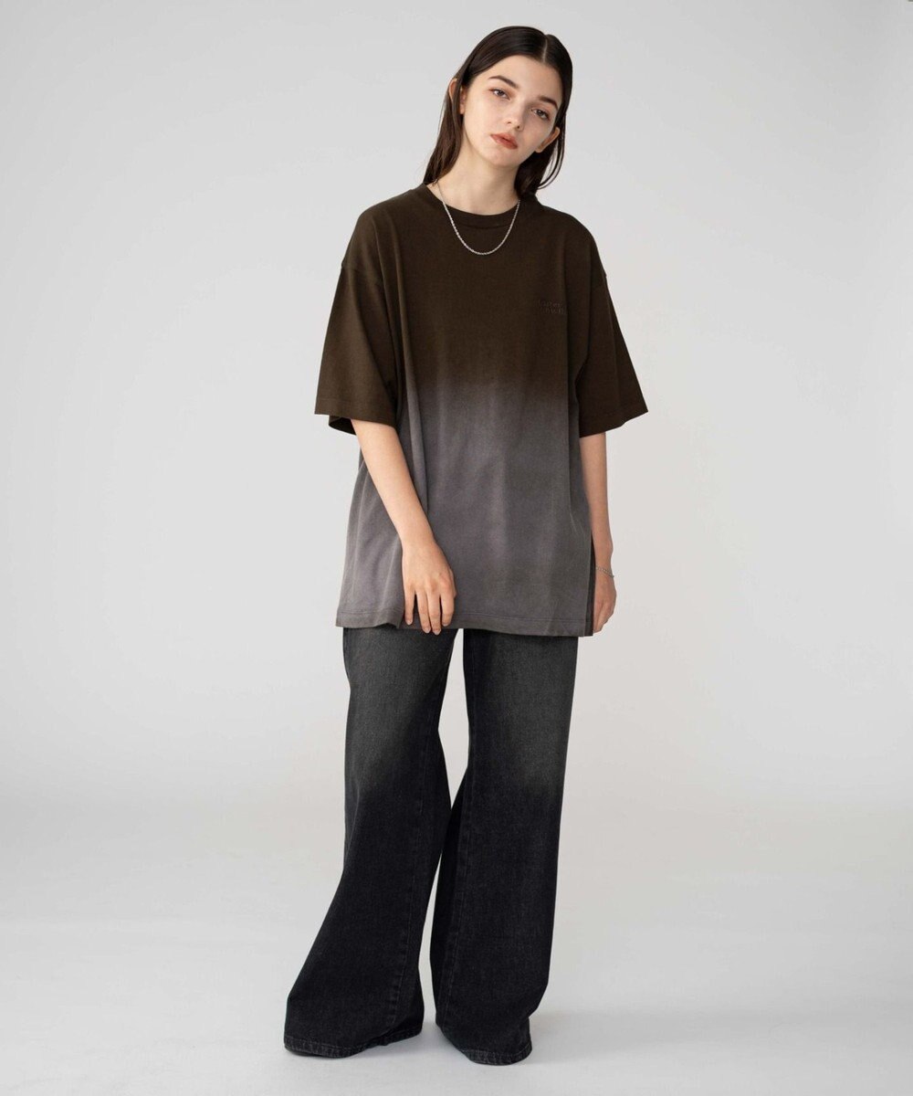 WEGO 【ユニセックス着用ITEM/MLサイズ展開】グラデーションワンポイントT（SS） 