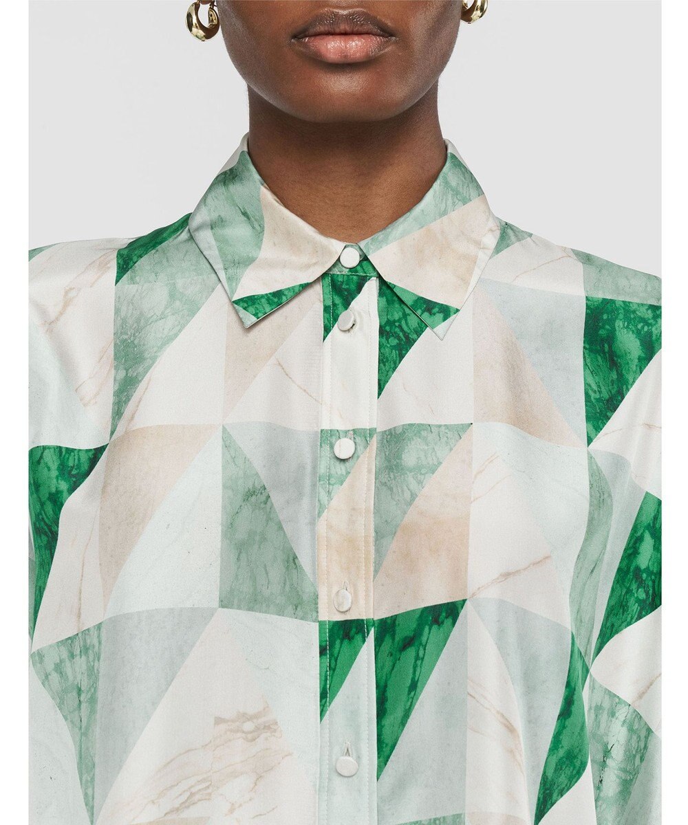 JOSEPH マーブルプリント　シルクシャツ 