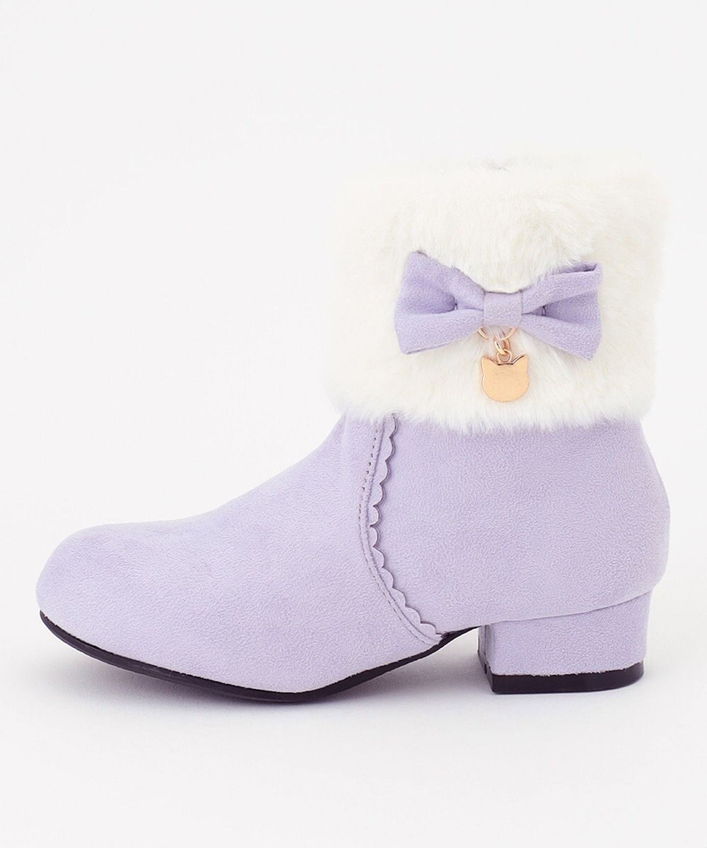 ANY KIDS フェイク ファー ブーツ 