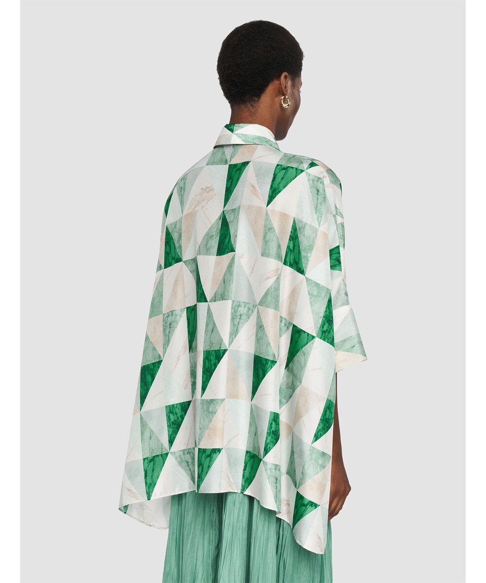 JOSEPH マーブルプリント　シルクシャツ 