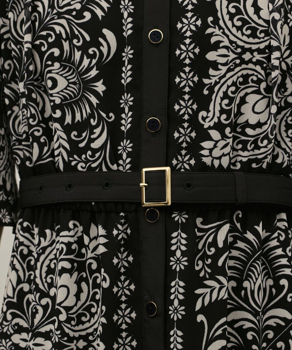 GRACE CONTINENTAL ペイズリーカレイドプリントワンピース 