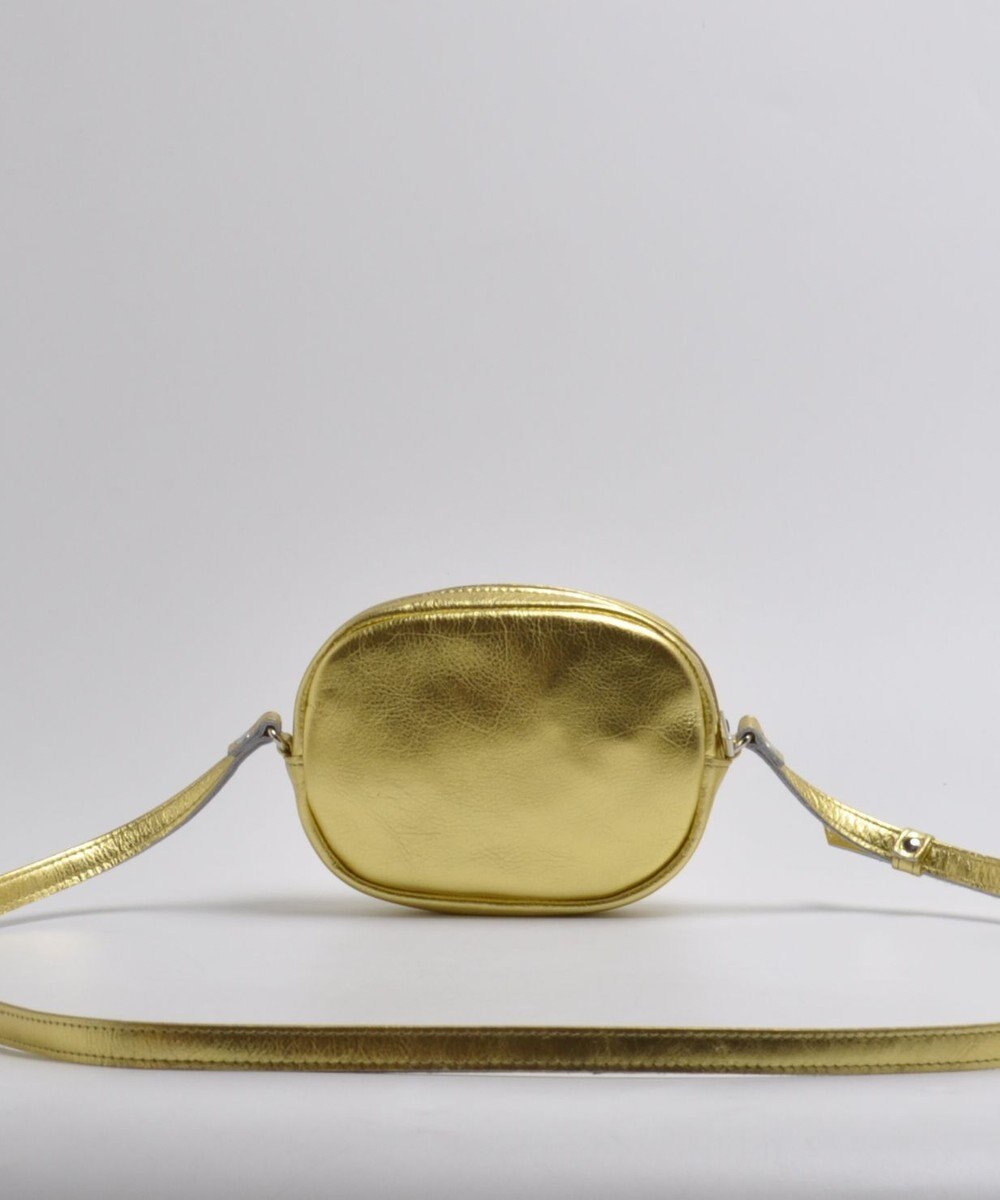 blancle メタリックレザー ラウンドショルダー 