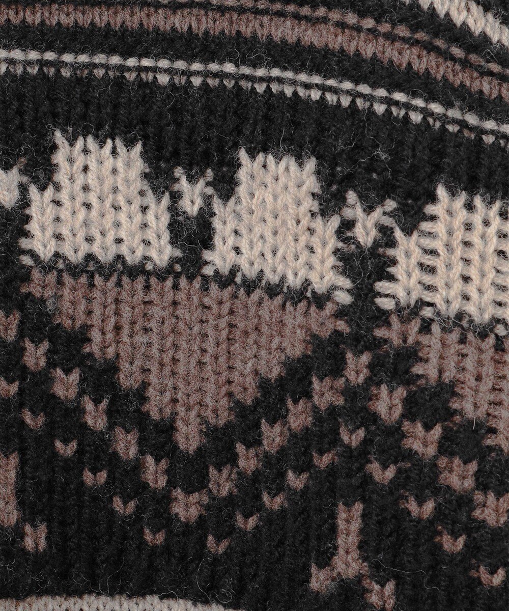 JOSEPH ABBOUD MOUNTAIN 【ペルー素材使用】ハイランドウール カウチン ジップ ニット 