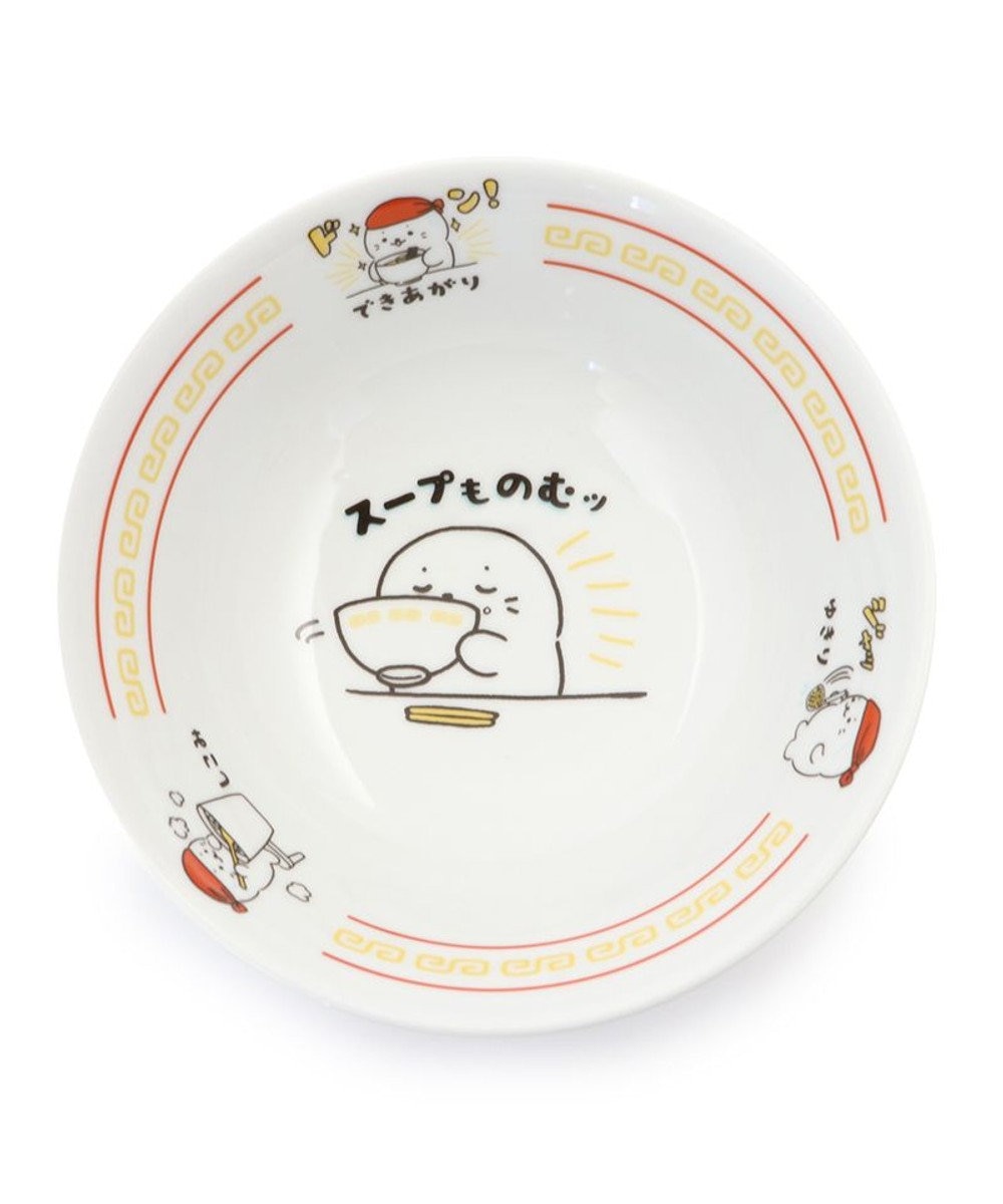 しろたん 中華食器 ラーメンどんぶり 《スープものむッ柄》径18.5cm 小 単品 日本製 磁器あざらし アザラシ グッズ かわいい キャラクター ラーメン鉢  丼ぶり 食器 ラーメン マザーガーデン / Mother garden | ファッション通販 【公式通販】オンワード・クローゼット