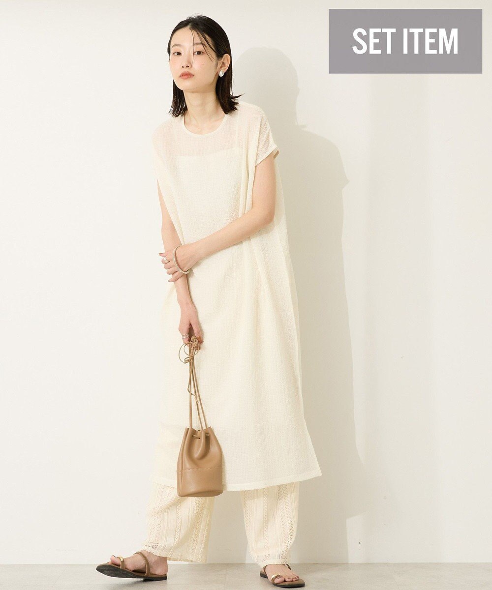 AMERICAN HOLIC ポコポコノースリーブワンピース【インナー付き】 