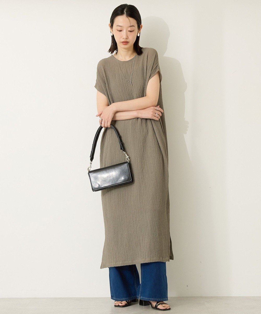 AMERICAN HOLIC ポコポコノースリーブワンピース【インナー付き】 