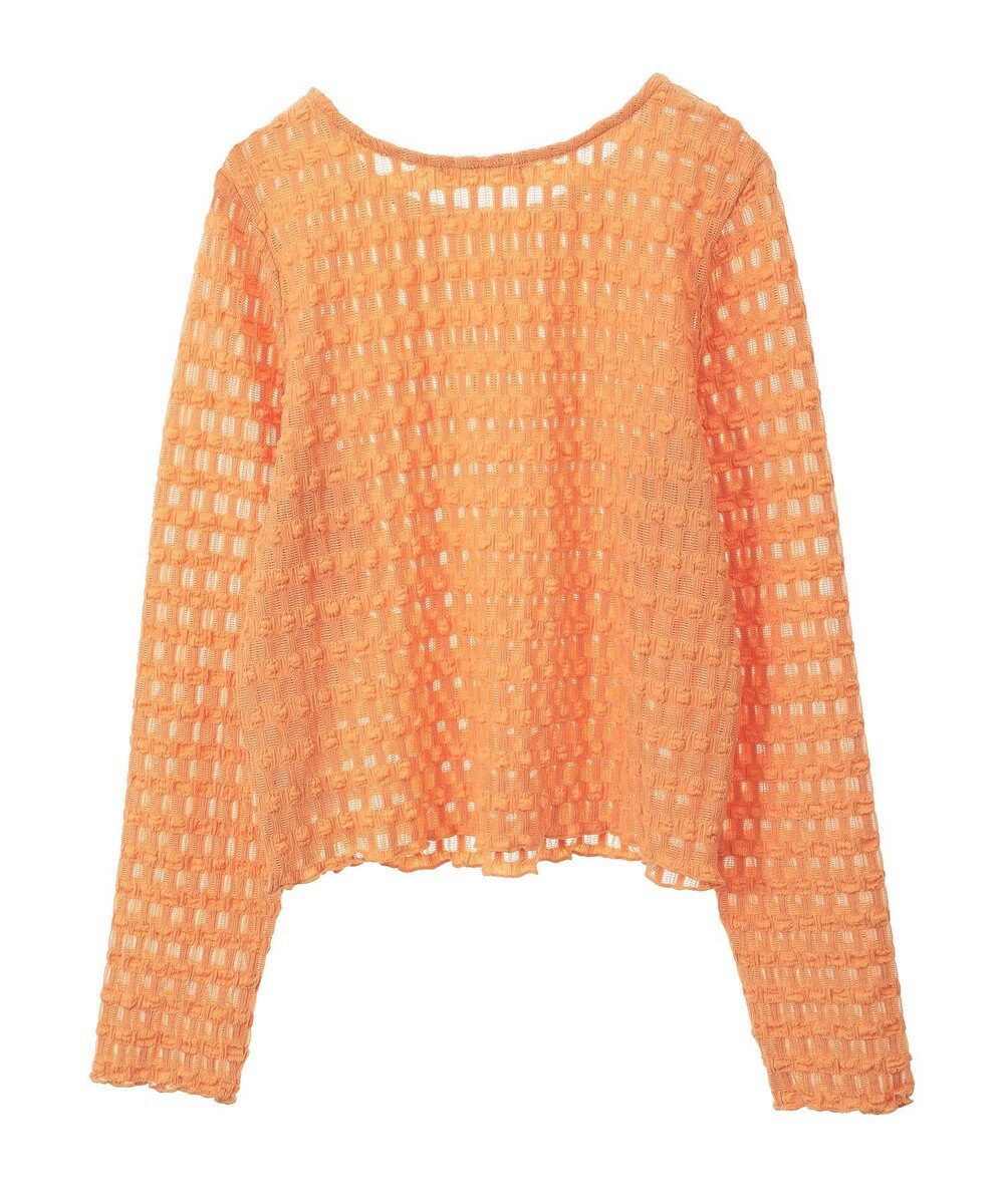 Green Parks クロップドボートネック表面感プルオーバー 