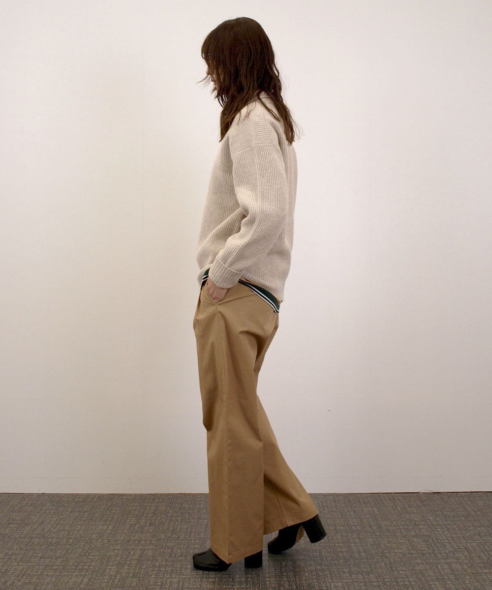 J.PRESS YORK STREET 【UNISEX】ウールカシミヤ スキッパーニットポロシャツ 