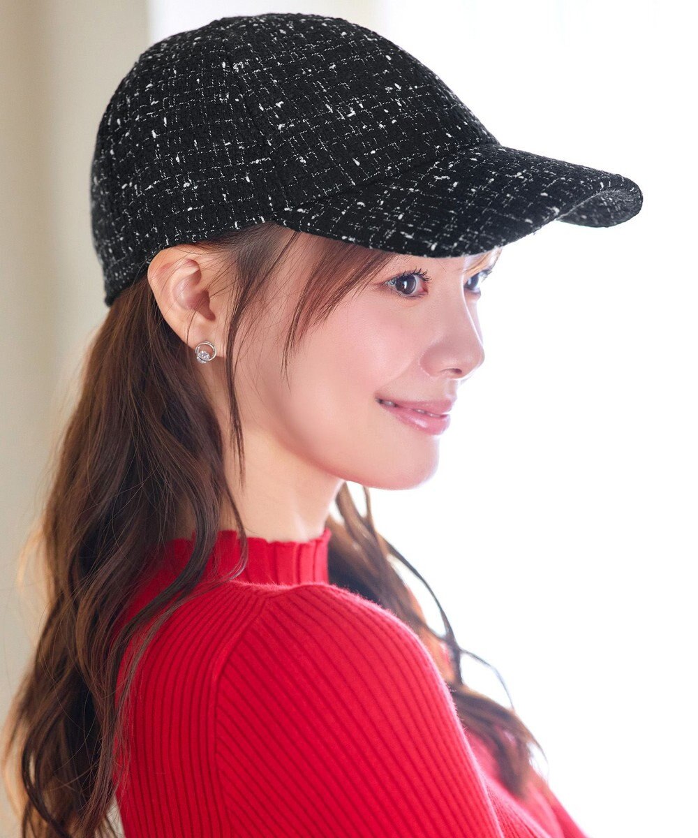 Tiaclasse ツイードキャップ 