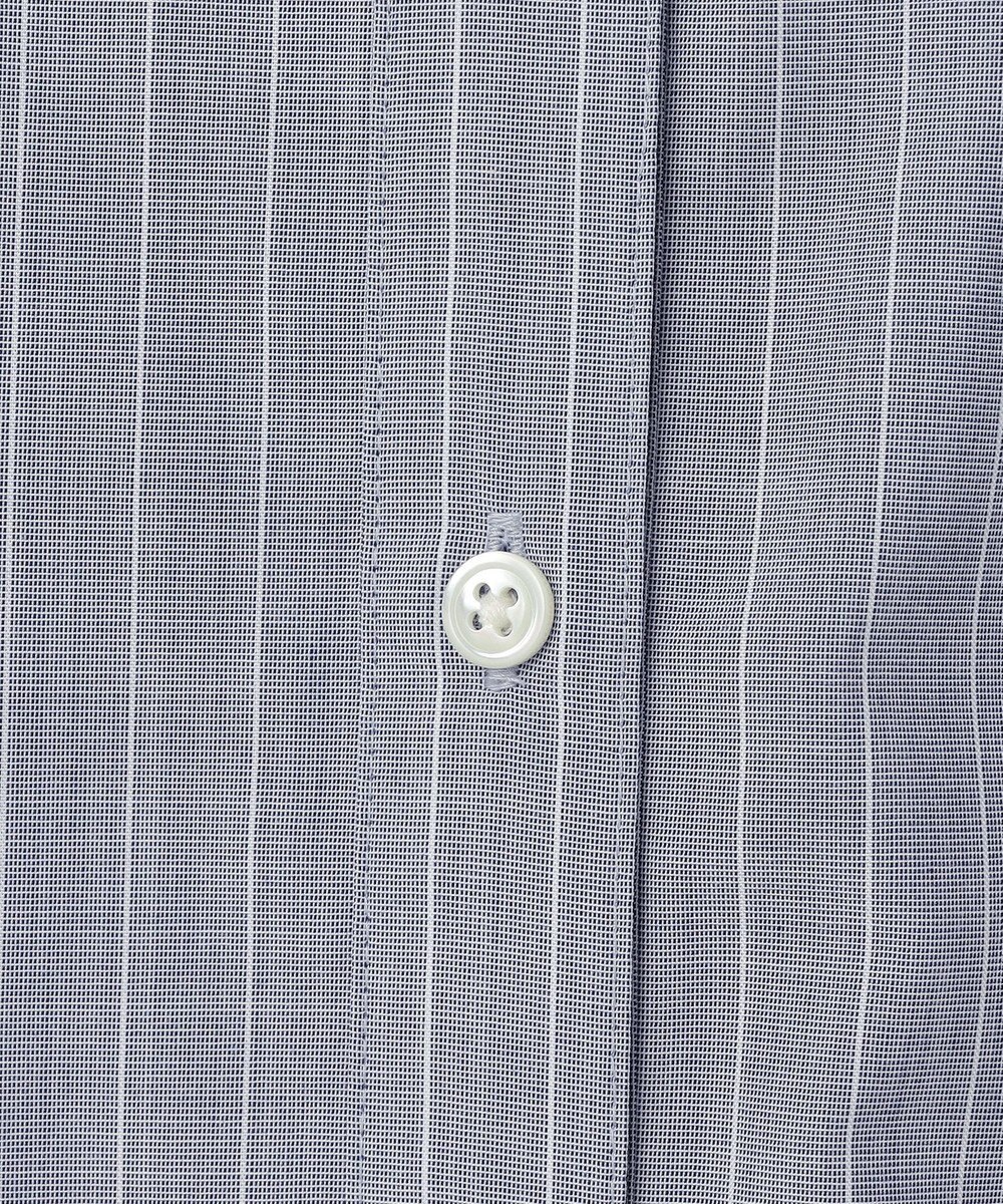 J.PRESS LADIES L ストライプ×エンブロイダリー バンドカラー ブラウス 