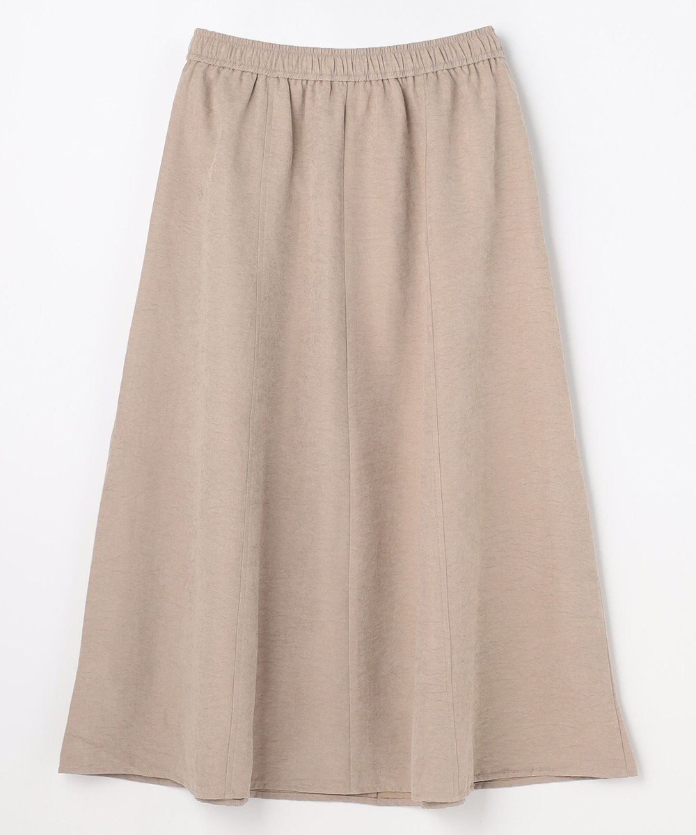 ANY 【ウエストゴム】スエードフレアスカート 
