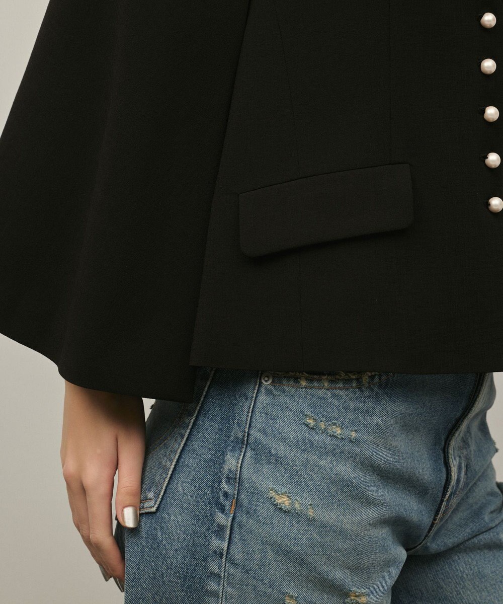 GRACE CONTINENTAL トリアセケープスリーブジャケット 