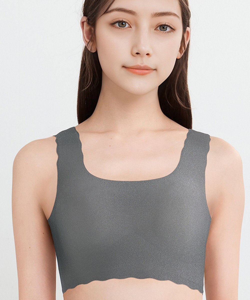 WACOAL 【GOCOCi ゴコチ】 ノンワイヤーブラ ハーフトップ まるでつけていないような着ごこち ムレにくい フラット仕上げ ホックなし CGG510 /ワコール 