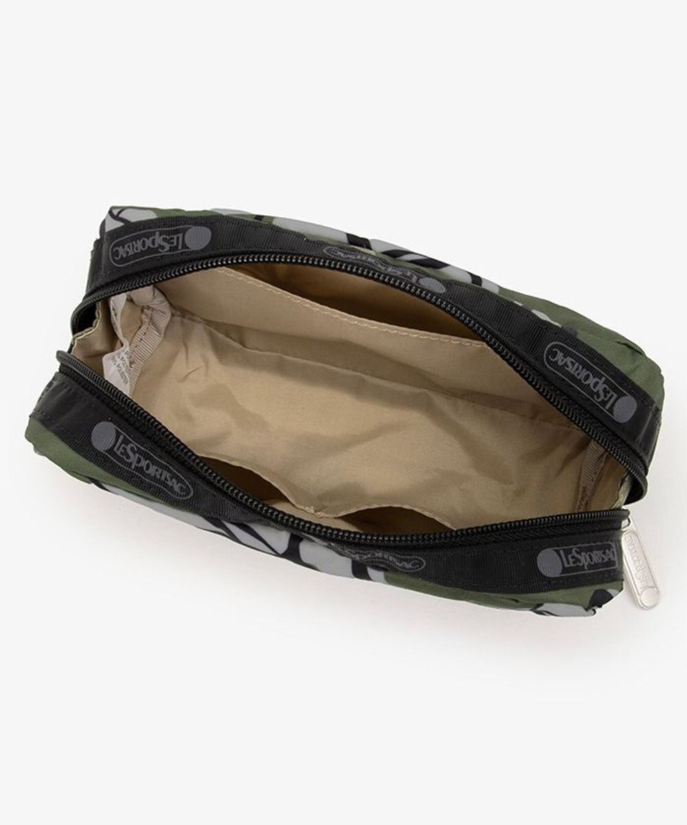 LeSportsac RECTANGULAR COSMETIC/オリーブフローラルシルエット 