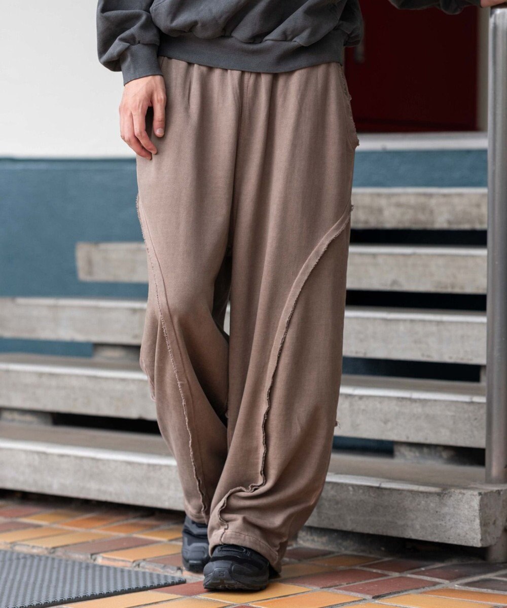 WEGO 【ユニセックス着用ITEM/ウエストゴム/MLサイズ展開】バルーン3Dスウェットパンツ 