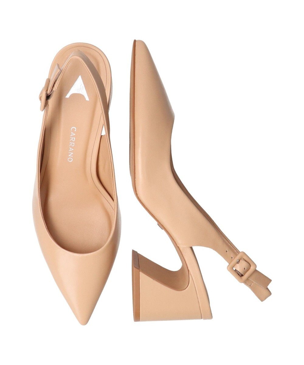INTER-CHAUSSURES 【CARRANO】ポインテッドバックストラップパンプス 