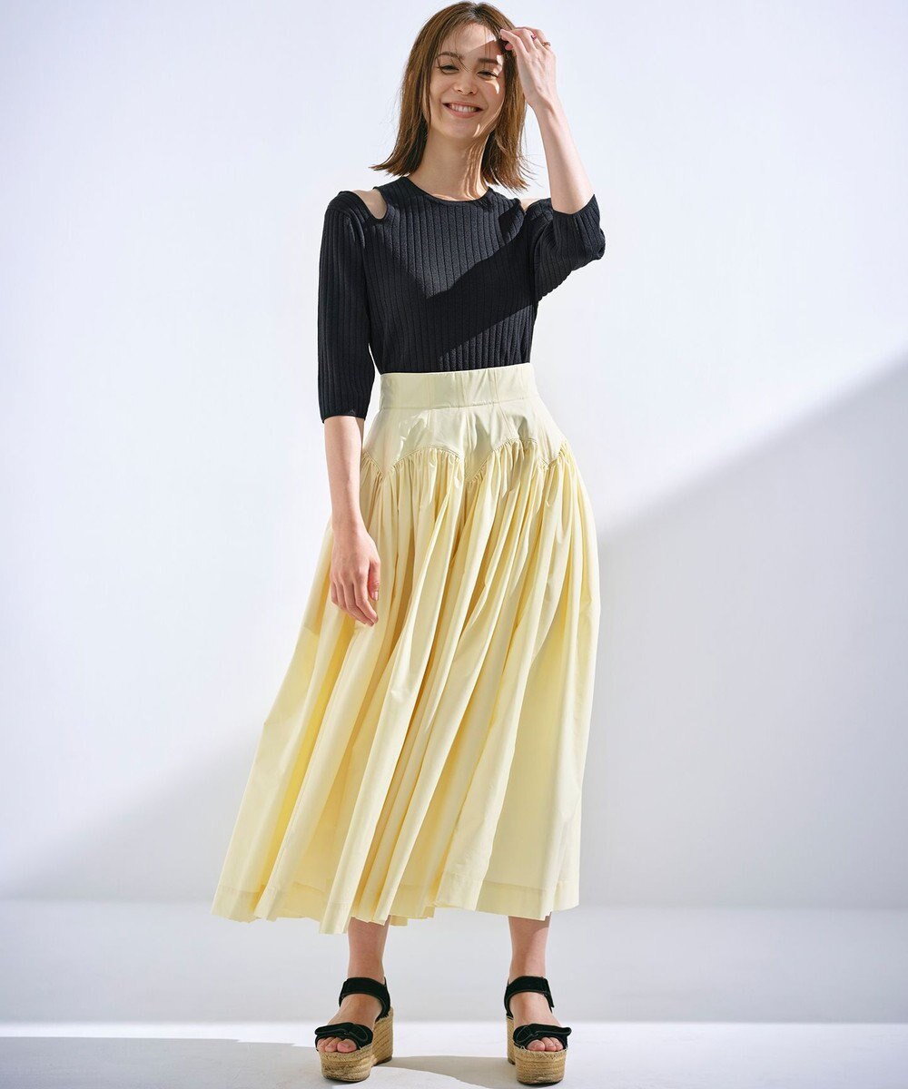 組曲 L 【組曲×setsuko sagittaire】カーヴィフレアスカート 