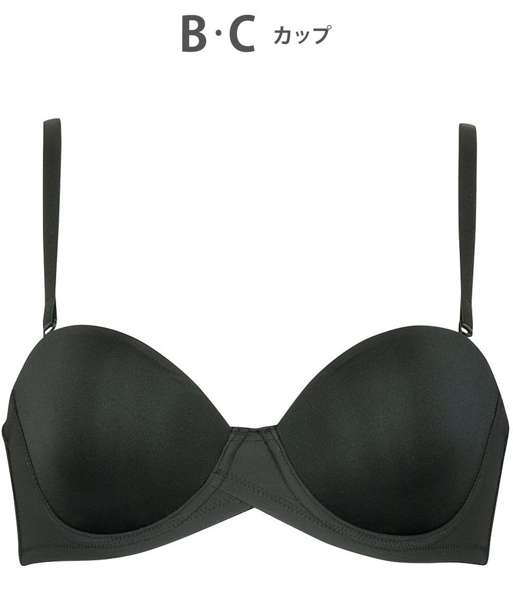 WACOAL ブラジャー ストラップレス サイズや体型特徴に合わせた設計 アウターにひびきにくい メッシュ素材(カップ肌側) レディース BXC610 /ワコール 