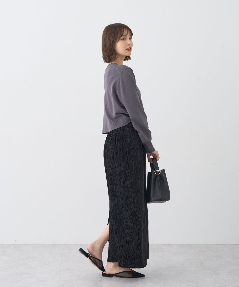 earth music&ecology シャイニーベロアスカート 