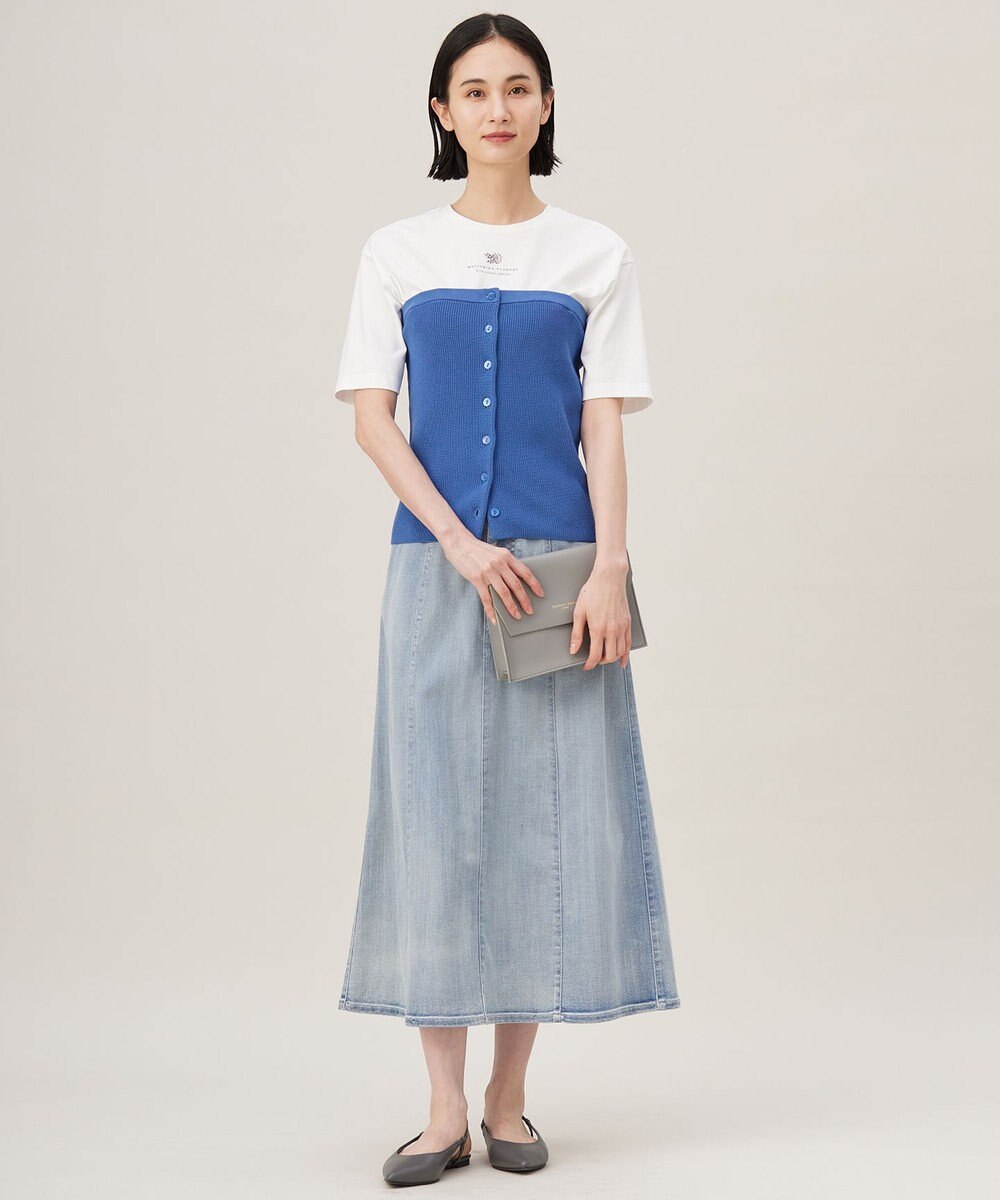 自由区 【洗える】ウスカルデニム スカート 