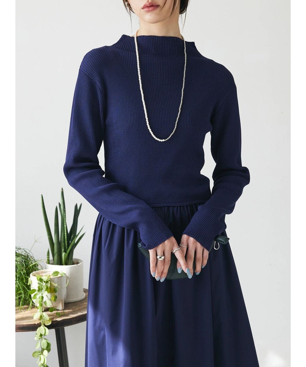 Green Parks AnriettMusee  リブニットドッキングワンピース 