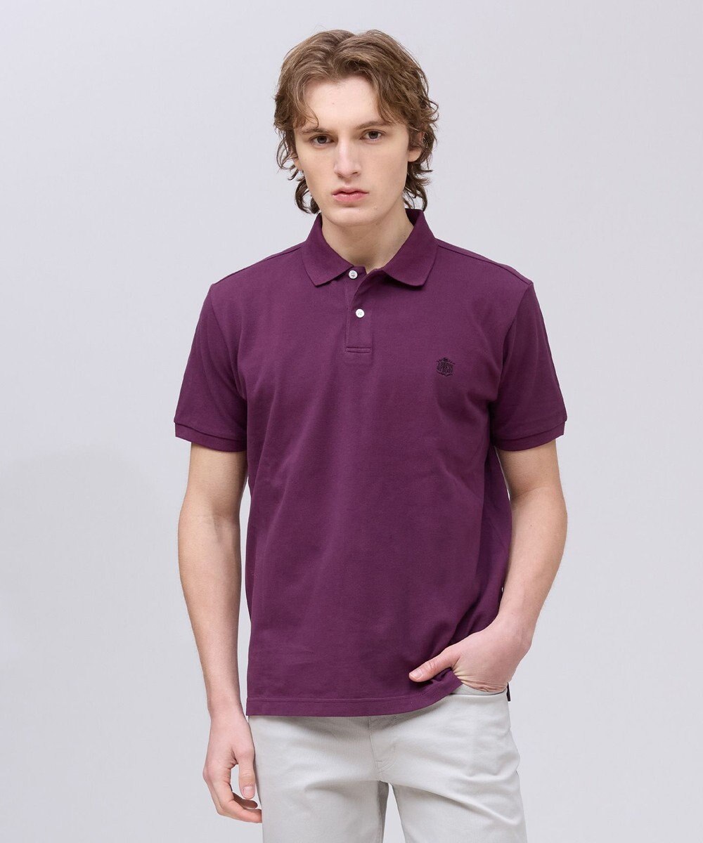 J.PRESS MEN コットンカノコオーバーダイ ポロシャツ 